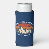 Aangepaste Road Trip Mountain Sunset Seltzer Blikjeskoeler (Seltzer Voorkant)