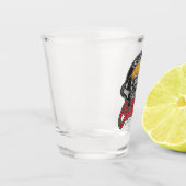 Aangepaste roadster voor speciale hotline draagtas shot glas (Links)