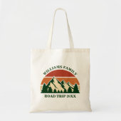 Aangepaste roadtrip of outdoor familiereünie tote bag (Voorkant)