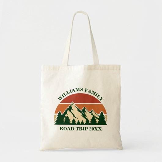 Aangepaste roadtrip of outdoor familiereünie tote bag (Voorkant)