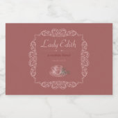  aangepaste Robios rode thee label Voedselcontainer Etiket (Enkel label)