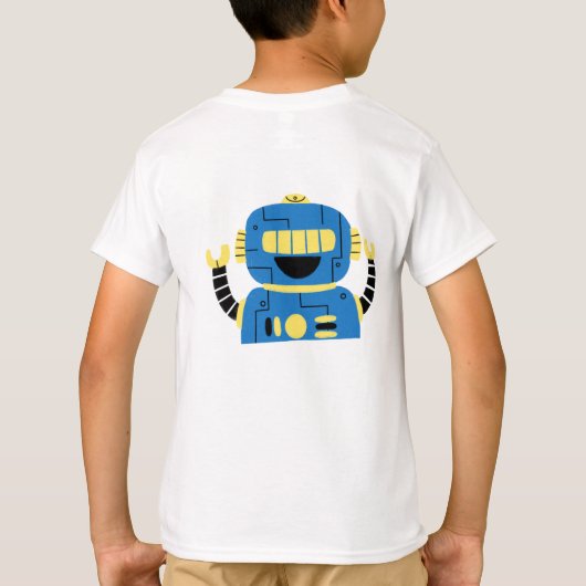 Aangepaste robot t-shirt (Achterkant)