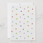 Aangepaste Rock klimmen Verjaardagsfeestuitnodigin Kaart (Achterkant)