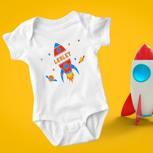 Aangepaste Rocket Baby Bodysuit