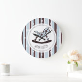 Aangepaste Rocking Horse-wandklok Grote Klok (Huis)