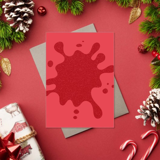 Aangepaste rode acryl uitnodiging – ontwerp met ve (Insity (Feestdagen))