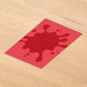 Aangepaste rode acryl uitnodiging – ontwerp met ve (Laagn)