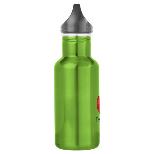 Aangepaste Rode Apple-leraar Waterfles (Links)