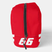 Aangepaste rode auto racing sport toilettas kit toilettasje (Rechts)