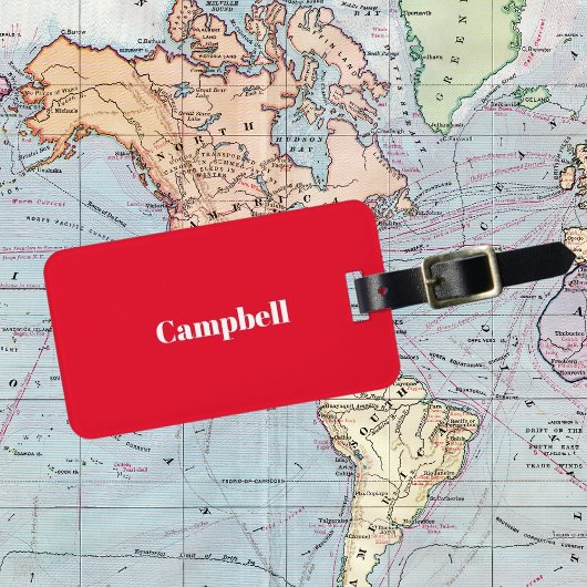 Aangepaste rode bedrijven scherpe acryl bagagelabel