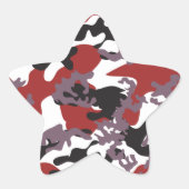 Aangepaste rode Camo Stickers (Voorkant)