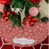 Aangepaste Rode Doodle Kerst Sleigh Patroon Kerstboom Rok