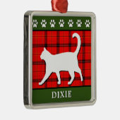 Aangepaste rode en groene kerstkeuken metalen ornament (Rechts)