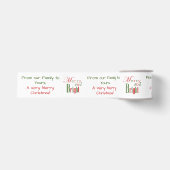 Aangepaste Rode en Groene PRETTIG EN HELDER Kerstm Grosgrain Lint (Voorkant)