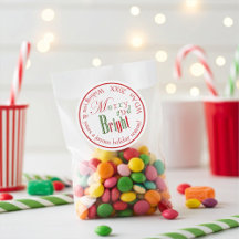 Aangepaste rode en groene vrolijke en heldere Stic