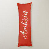 Aangepaste rode en witte strepen lichaamskussen (Achterkant (Verticaal))