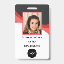 aangepaste rode en zwarte bedrijfspersoneel Foto, 