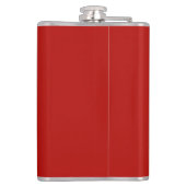 Aangepaste rode en zwarte race sport streep heupfles (Achterkant)