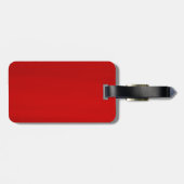 Aangepaste rode en zwarte streping bagagelabel (Achterkant horizontaal)