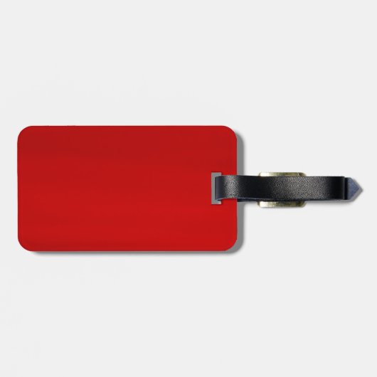 Aangepaste rode en zwarte streping bagagelabel (Achterkant horizontaal)