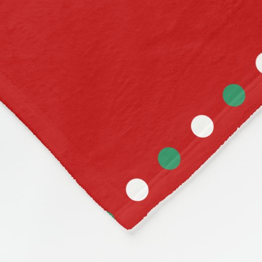 Aangepaste rode flesdebakken voor mijn eerste kers fleece deken (Hoek)