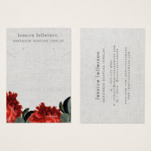 Aangepaste rode Floral die juwelen verdient