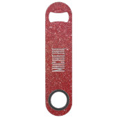 Aangepaste rode glazen bliksnelheid flesopening speed flessenopener (Achterkant)