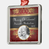 Aangepaste rode glitter-reeks voor sierdoeleinden metalen ornament (Links)