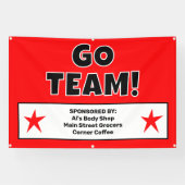 Aangepaste rode Go-teambanner Spandoek (Horizontaal)