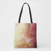 Aangepaste rode gouden Blauwgroen olieverf Modern Tote Bag (Voorkant)