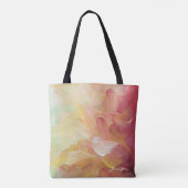 Aangepaste rode gouden Blauwgroen olieverf Modern Tote Bag (Achterkant)