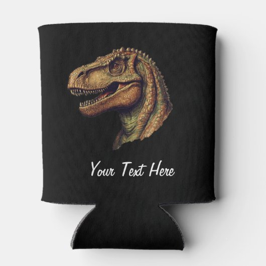 Aangepaste rode groene dinosaurus T-Rex Tyrannosau Blikjeskoeler (Achterkant)