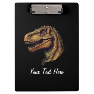 Aangepaste rode groene dinosaurus T-Rex Tyrannosau Klembord
