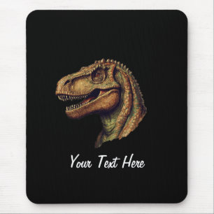 Aangepaste rode groene dinosaurus T-Rex Tyrannosau Muismat