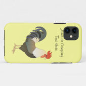 Aangepaste Rode Haan Boerderij Dier geel Case-Mate iPhone Case (Achterkant (horizontaal))