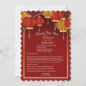 Aangepaste rode Happy Chinese Nieuwjaar wenskaart Kaart (Voorkant)