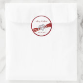 Aangepaste rode Infinity Heart Stickers (Tas)