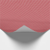 Aangepaste rode kerstsneeuw cadeaupapier (Hoek)