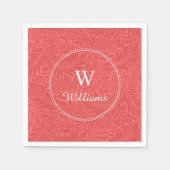 Aangepaste  rode larkspurventilator servet (Voorkant)