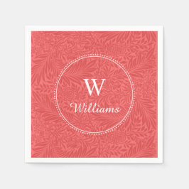 Aangepaste rode larkspurventilator servet