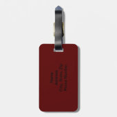 Aangepaste Rode Luipaardprint Bagagetailie Bagagelabel (Achterkant verticaal)