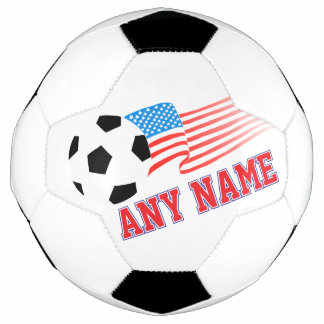 Aangepaste rode naam voetbal ontwerp & Amerikaanse