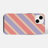 Aangepaste Rode Paarse Gele Pastel Monogram iPhone Hoesje (Achterkant horizontaal)