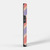 Aangepaste Rode Paarse Gele Pastel Monogram iPhone Hoesje (Rechterkant)