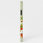 Aangepaste Rode Poppy Bloemen Wit Geel Daisy Bloem iPhone Hoesje (Rechterkant)