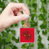Aangepaste rode product Cute leuk en aardig Sleutelhanger (Hand)