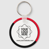 Aangepaste rode promotionele zakelijke Logo-brande Sleutelhanger (Voorkant)