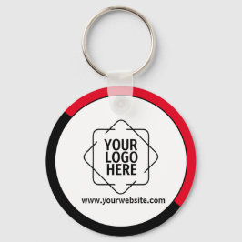 Aangepaste rode promotionele zakelijke Logo-brande Sleutelhanger