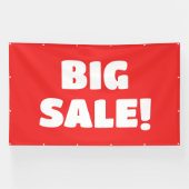 Aangepaste rode SALE-banner Spandoek (Horizontaal)
