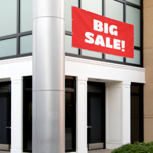 Aangepaste rode SALE-banner Spandoek